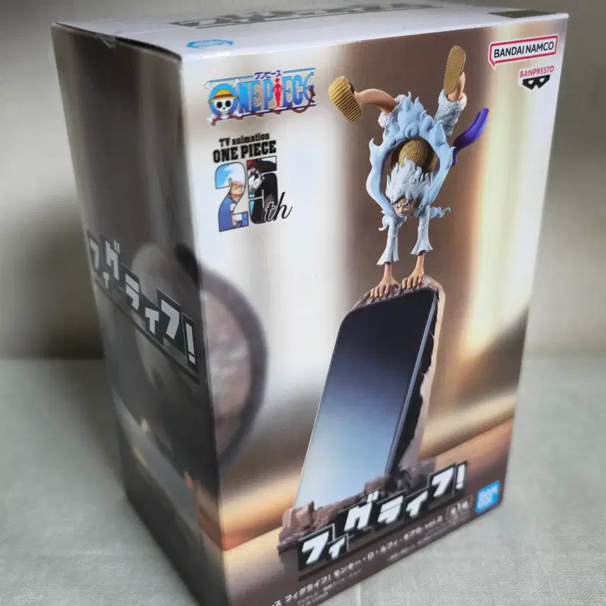 [BUNJANG] One Piece Luffy Gear 5 Figure Phone Stand (Sealed) / 원피스 루피 기어 5 피규어 휴대폰 거치대 미개봉품