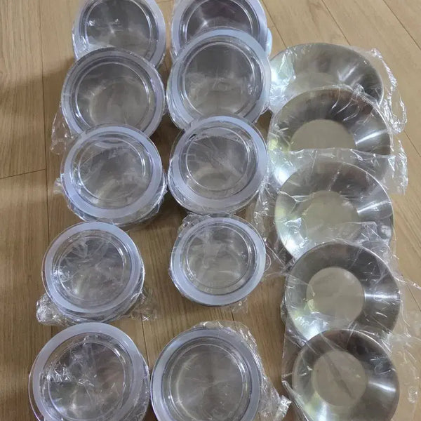 [BUNJANG] Stainless Steel Airtight Food Container Set for Camping / 캠핑용 스텐 밀폐용기 세트 팝니다