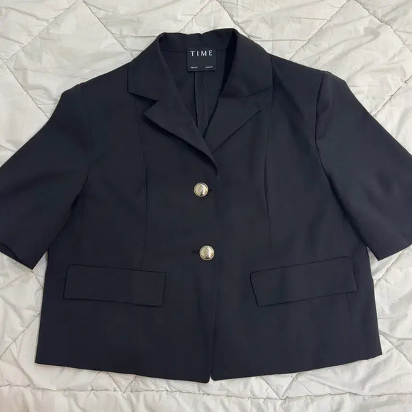 [BUNJANG] Time Semi-Sheer Linen Blend Summer Jacket / 타임Time 반팔 여름 재킷 판매합니다