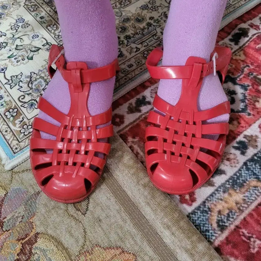 [BUNJANG] Melissa Jelly Sandals Red / 멜리사 젤리 샌들 레드