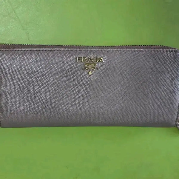 [BUNJANG] Prada Saffiano Zip Around Wallet / 프라다 사피아노 지퍼 장지갑