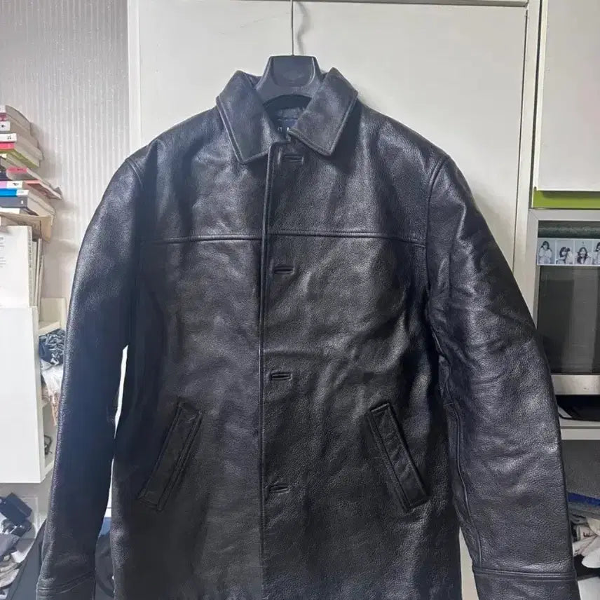[BUNJANG] Old Gap Leather Car Coat M / (M)올드갭 카코트