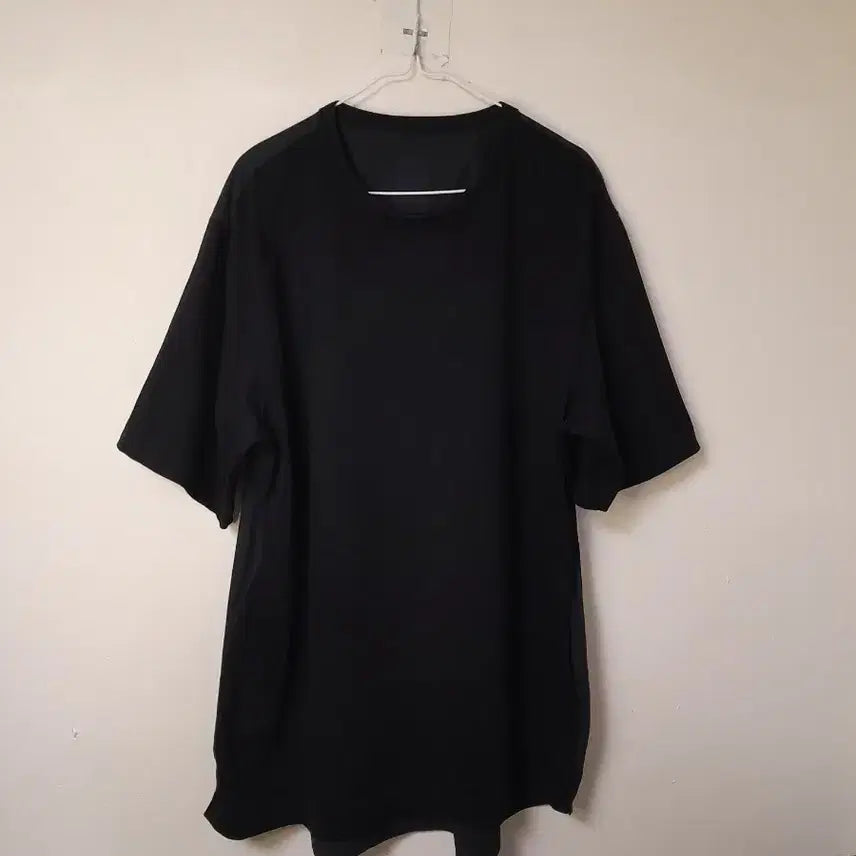[BUNJANG] Juun.J Black Oversized Cotton Short Sleeve T-Shirt / 준지 블랙 오버핏 반팔 티셔츠 48/100~105