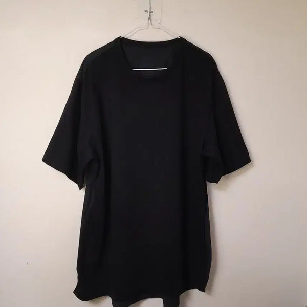 [BUNJANG] Juun.J Black Oversized Cotton Short Sleeve T-Shirt / 준지 블랙 오버핏 반팔 티셔츠 48/100~105