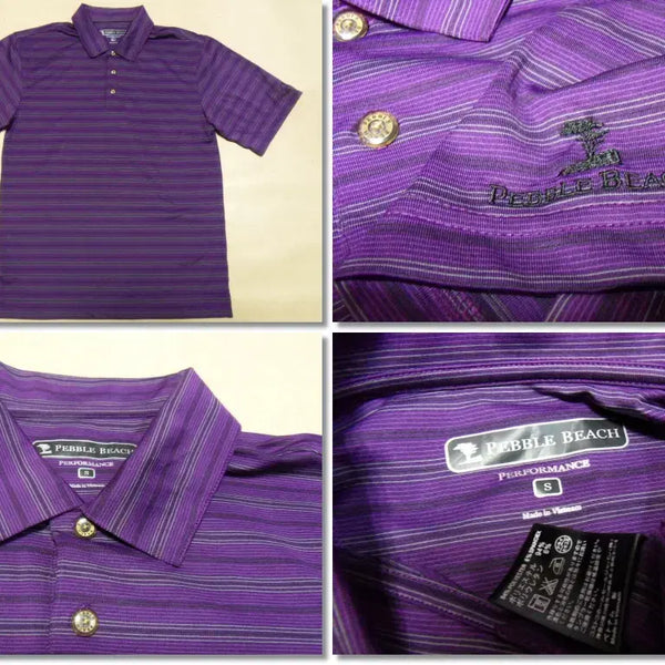 [BUNJANG] PXG Pebble Beach Short Sleeve Polo Golf Shirt Purple / 페블비치/반팔카라티 럭셔리 퍼플/골프티/PXG/6166