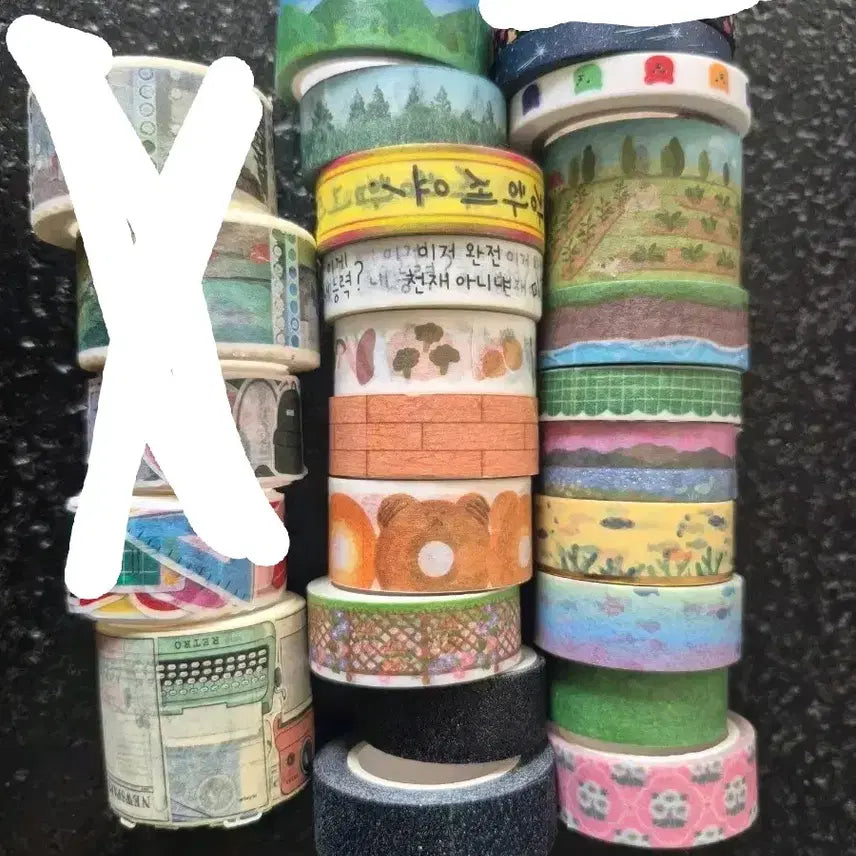 [BUNJANG] Assorted Masking Tape - Various Designs / 마스킹테이프 마테 개당 300원 (500원=등록최소가격)