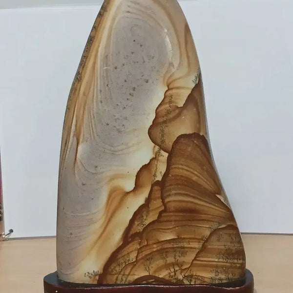 [BUNJANG] Gawondowood Stone with Mountain Rock Pattern / 수석(목문