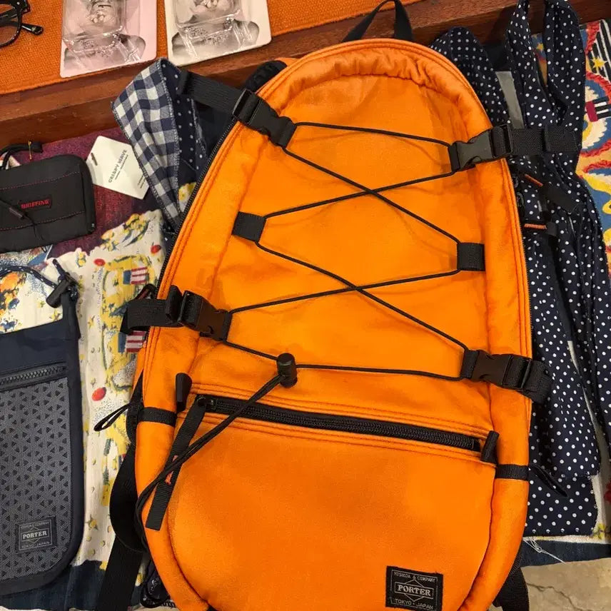 [BUNJANG] YOSHIDA PORTER Bicycle Line Backpack with Pouch / 포터 요시다 포터 바이스클 백팩