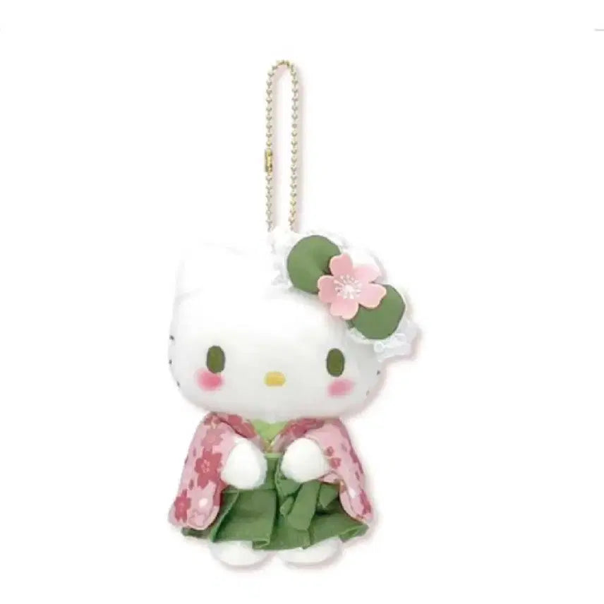 [BUNJANG] Hello Kitty Matcha Kimono Keyring (New) / [ 새상품 ] 헬로키티 말차 기모노 키링
