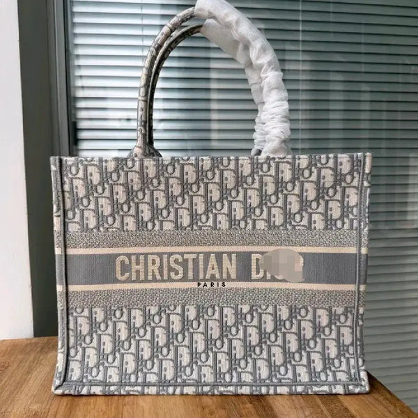 [BUNJANG] Dior Oblique Medium Book Tote Grey / 오블리크 북토트 그레이 미듐