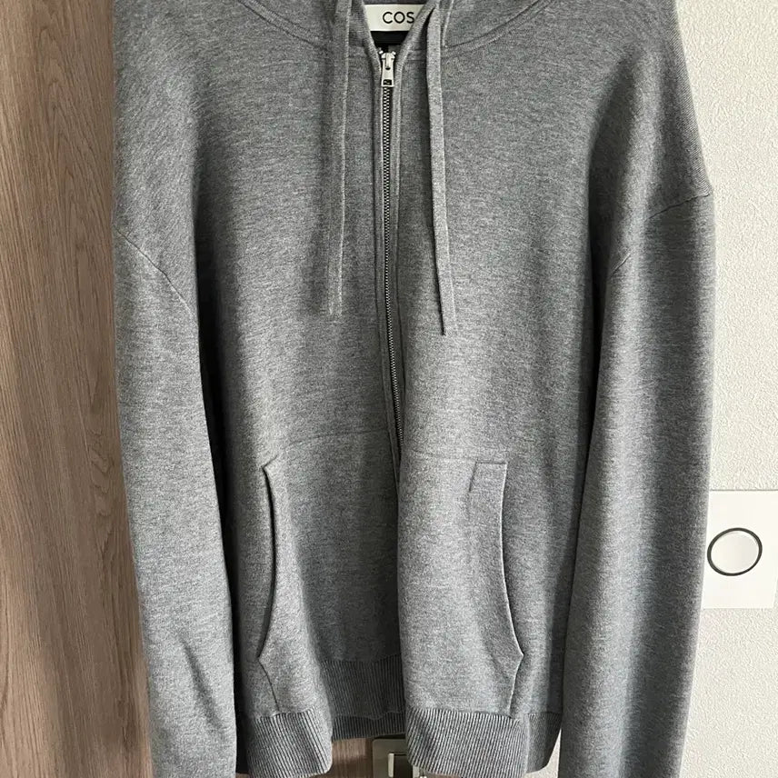 [BUNJANG] COS Grey Knit Zip-Up Hoodie XL / cos 코스 니트 집업 후디 그레이 XL