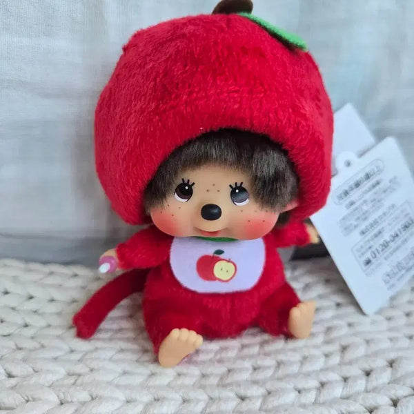 [BUNJANG] Sekiguchi Monchhichi Apple Keychain (Vintage) / 몬치치 사과 키링