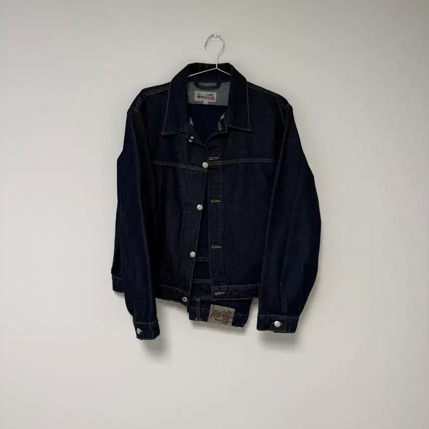[BUNJANG] Stussy Denim Trucker Jacket Rinsed Indigo Set / [L, 30] 스투시 데님 트러커 자켓 린스드 인디고 셋업