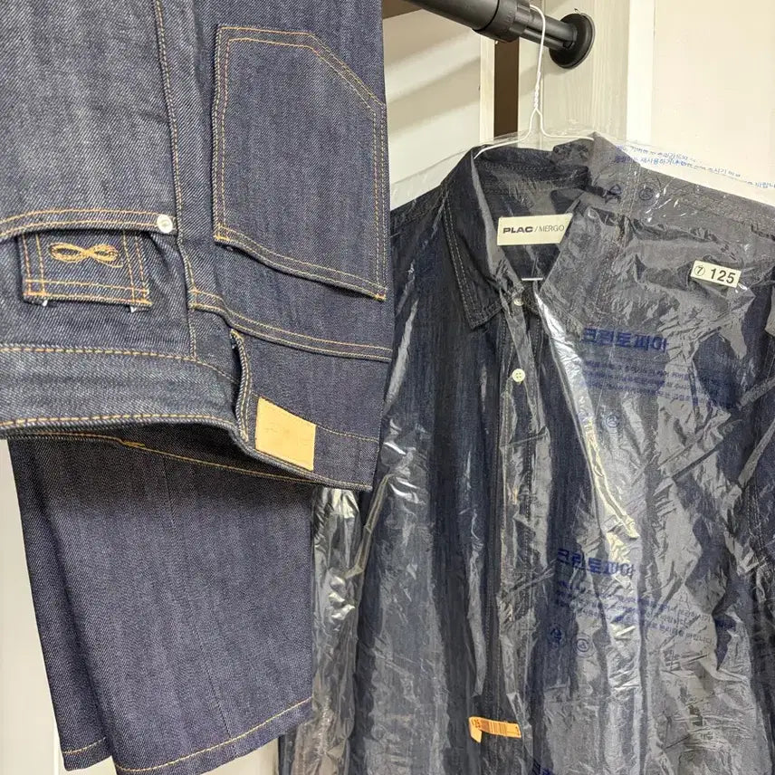 [BUNJANG] Plac Raw Denim Shirt / 플랙진 생지 데님 셔츠