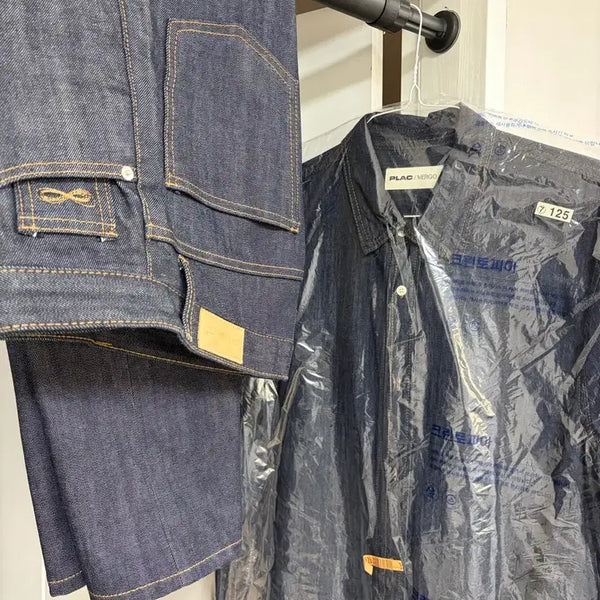 [BUNJANG] Plac Raw Denim Shirt / 플랙진 생지 데님 셔츠