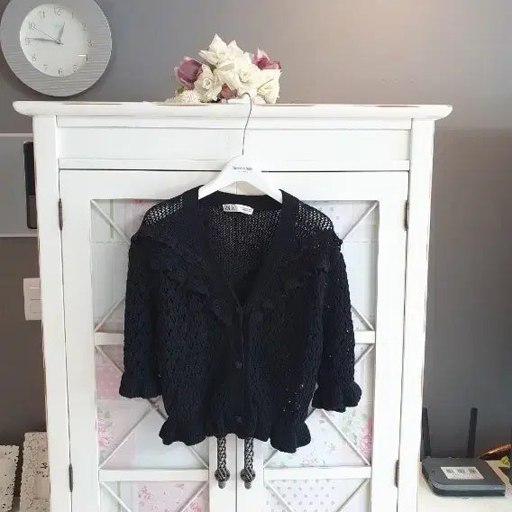 [BUNJANG] Zara Knit Cardigan Sweater Black / 자라 니트 스웨터 가디건/55-66
