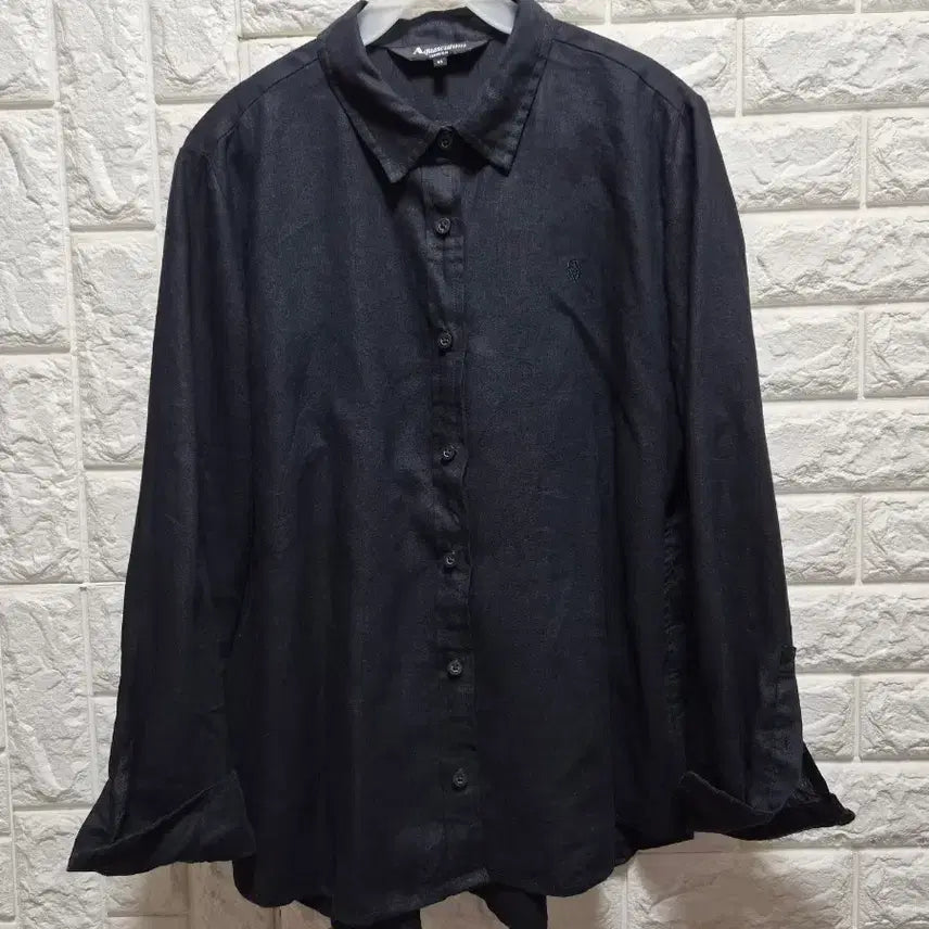 [BUNJANG] Aquascutum Navy 100% Linen Shirt / aquascutum진네이비 린넨100셔츠