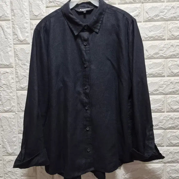 [BUNJANG] Aquascutum Navy 100% Linen Shirt / aquascutum진네이비 린넨100셔츠