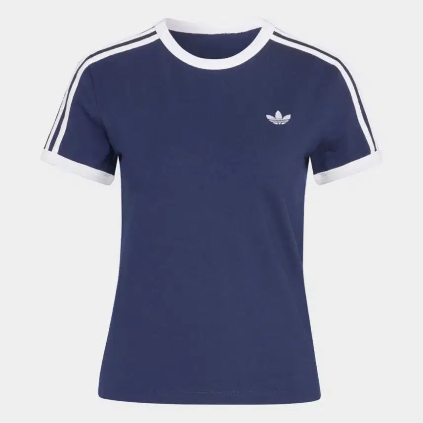 [BUNJANG] Adidas Stripe Slim Fit T-Shirt / 아디다스 스트라이프 슬림 티셔츠