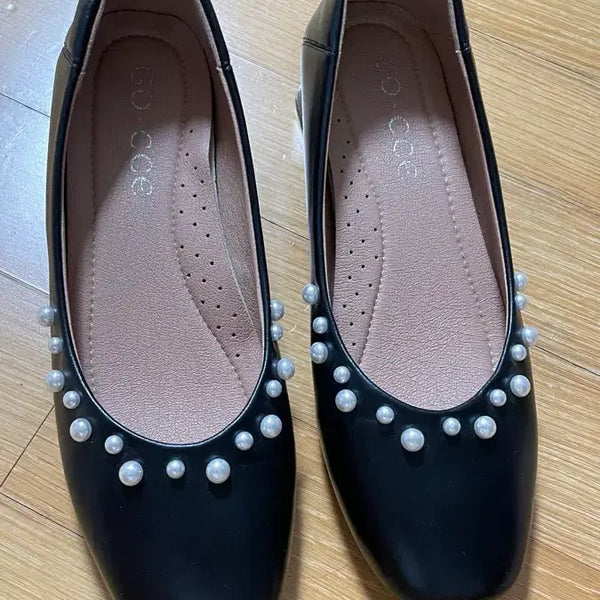 [BUNJANG] Roger Vivier Pearl Embellished Flat Shoes Loafers / 고세 진주 장식 플랫슈즈 구두 로퍼 고세 발편한구두
