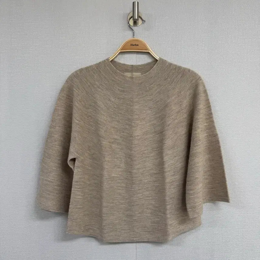 [BUNJANG] Mint Knit Short Sleeve T-Shirt / 마인 견 니트 반팔 티셔츠