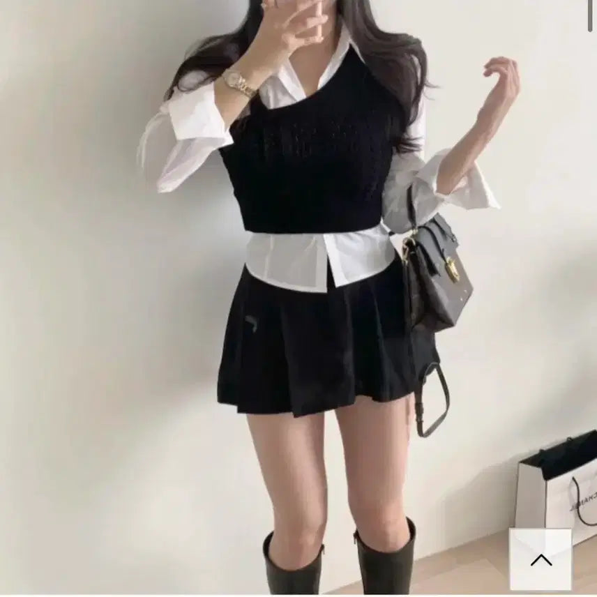 [BUNJANG] Blanche Sleeveless Bustier Top Black / 새상품 블랑쉐 나시 뷔스티에 탑 블랙 잔느 순느 유어로즈