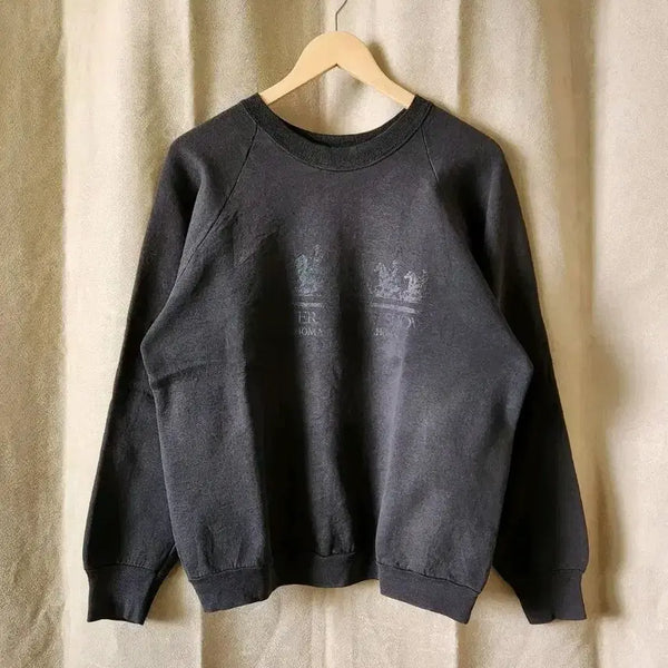 [BUNJANG] Vintage 90s USA Fruit of the Loom Sweatshirt Black L / 90s USA Fruit of the loom 스웨트셔츠 블랙 L