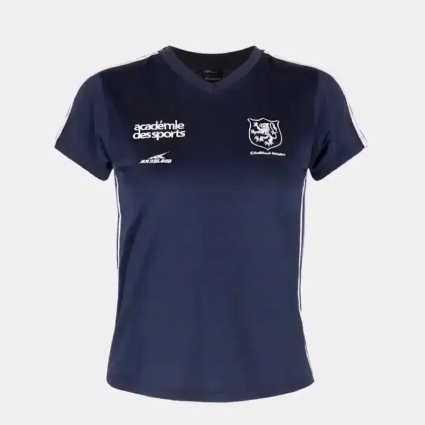 [BUNJANG] Badblood ADS V-Neck Navy Short Sleeve T-Shirt / [새상품]배드블러드 ADS 브이넥 네이비 반팔 숏슬리브