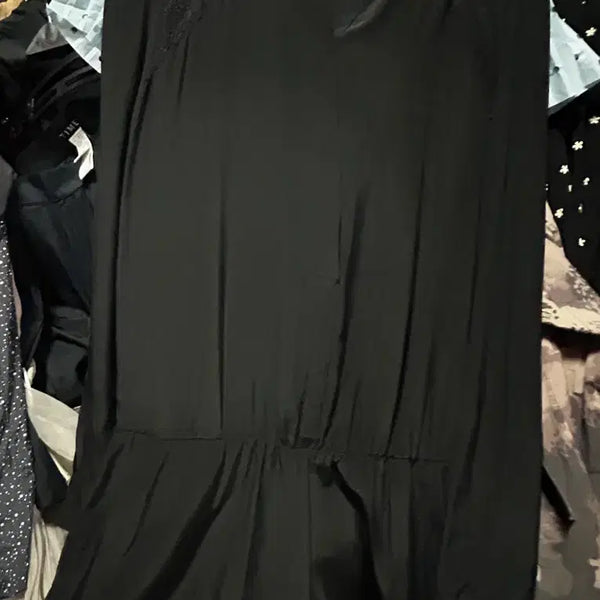 [BUNJANG] Maje Black 100% Silk Lace Jumpsuit / 마쥬 블랙 실크100% 레이스 점프수트 36