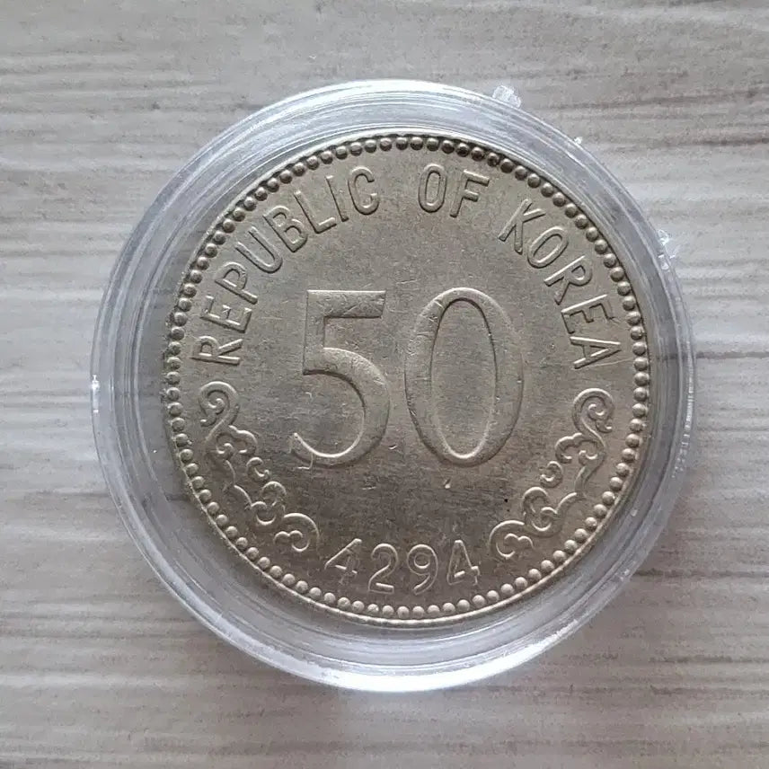 [BUNJANG] Bank of Korea 50 Won Coin Bundle Set (5 Coins) / 한국은행 50원 주화 4294년 5개일괄