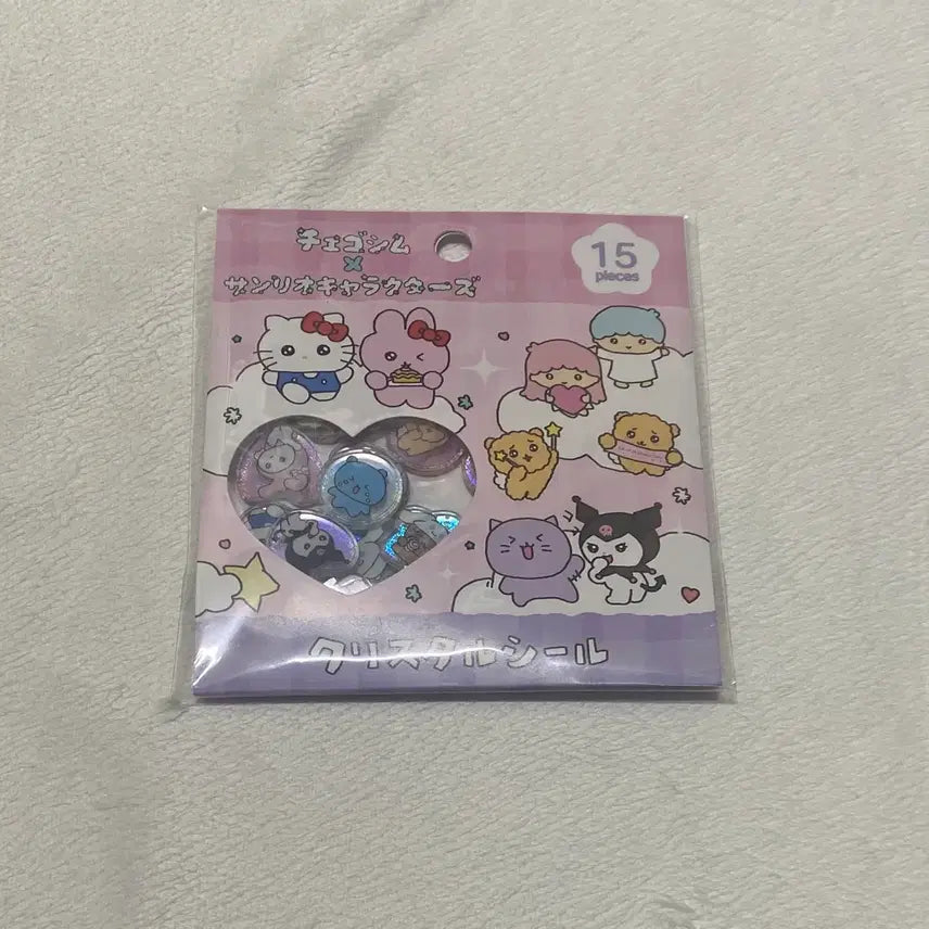 [BUNJANG] Sanrio Chego Sim Crystal Seal Glass Bead Stickers / 산리오 최고심 크리스탈 씰 유리알스티커