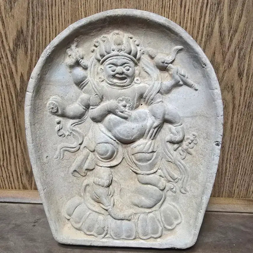 [BUNJANG] Antique Stone Buddha Guardian Sculpture / 골동품 와당)불상 사천왕 조각 석상