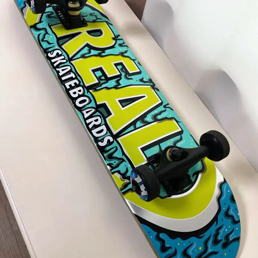 [BUNJANG] REAL Skateboards Ooze Oval 7.5" Complete Skateboard / 전문보드샵 7.5인치 트릭용 스케이트보드