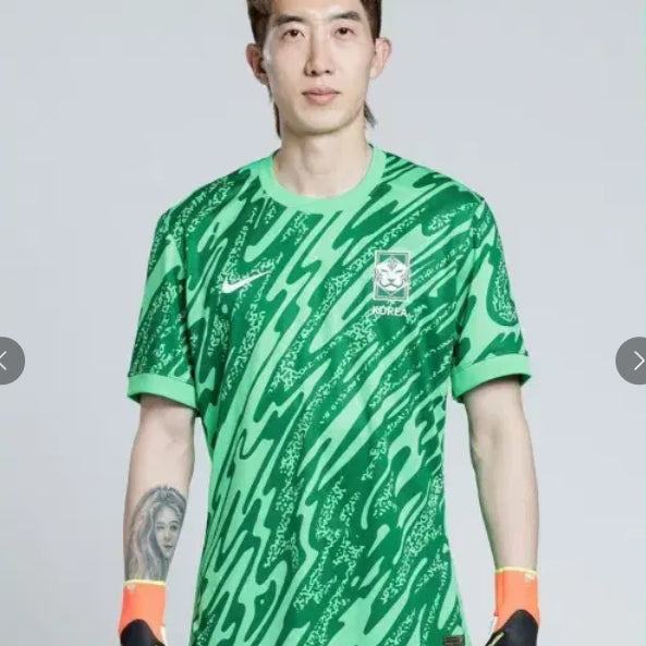 [BUNJANG] South Korea National Team 24-26 Goalkeeper Short Sleeve Jersey (Size M) / [새상품] 대한민국 국대 24-26 골키퍼 선수지급용 반팔 유니폼 M