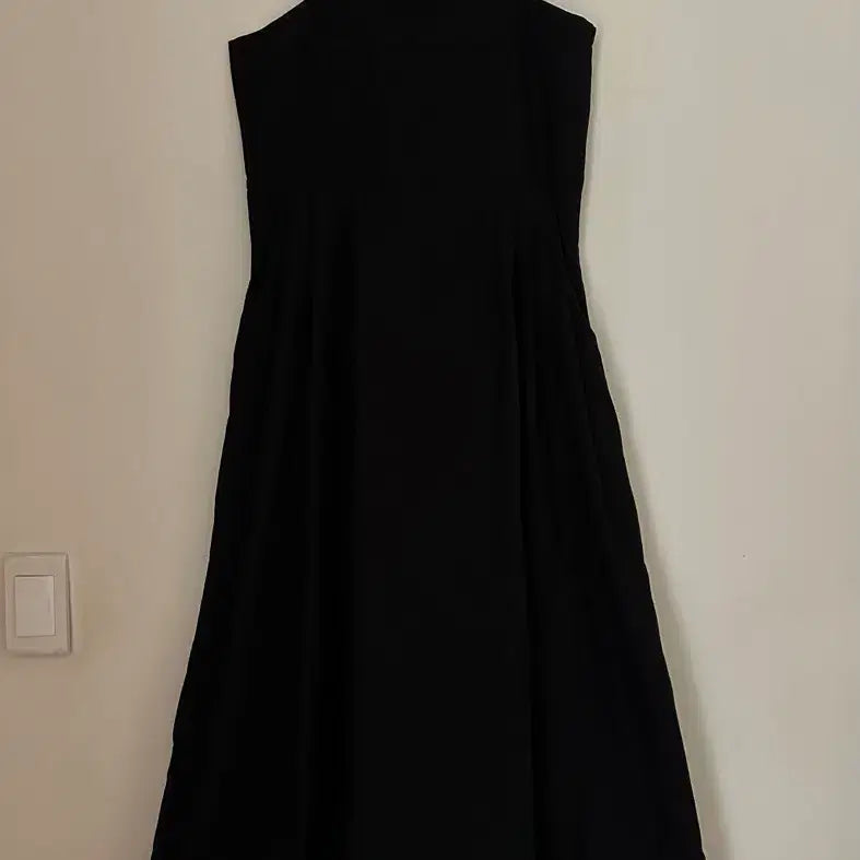 [BUNJANG] Black Linen Sleeveless Long Dress / (새상품) 블랙 바스락 민소매 롱원피스