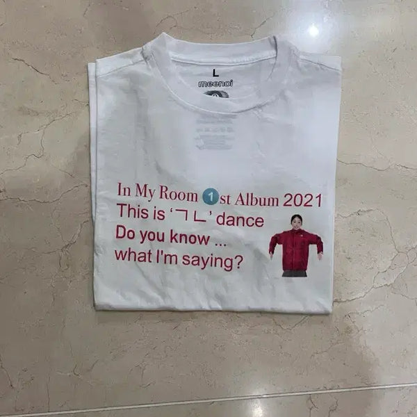 [BUNJANG] Minoi G-N Short Sleeve T-Shirt L / 미노이 ㄱㄴ 반팔 티셔츠 L사이즈