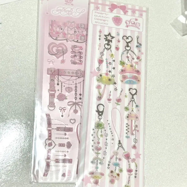 [BUNJANG] Pearly Button Sealing Sticker Set / 펄리버튼 씰 스티커 다꾸 데코