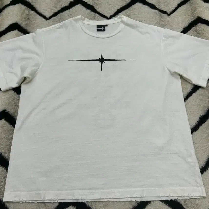 [BUNJANG] TILDON Invitation Grunge Short Sleeve T-Shirt White XL / [XL]틸던 인비테이션 그런지 반팔/화이트