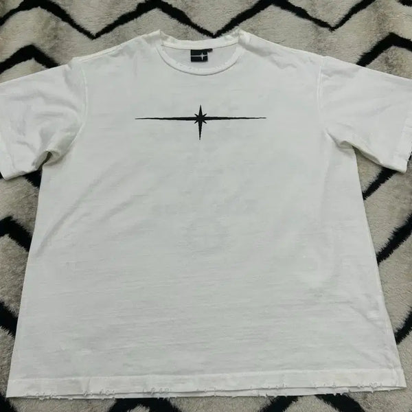[BUNJANG] TILDON Invitation Grunge Short Sleeve T-Shirt White XL / [XL]틸던 인비테이션 그런지 반팔/화이트