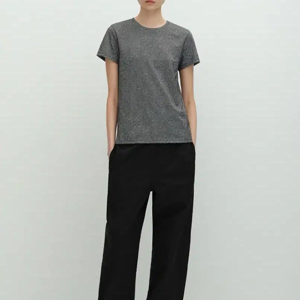 [BUNJANG] ALTE Flower Pattern Short Sleeve T-Shirt Soft Bloom Tee / 알테 ALTE 플라워 패턴 반팔 티셔츠 소프트 블룸 티셔츠