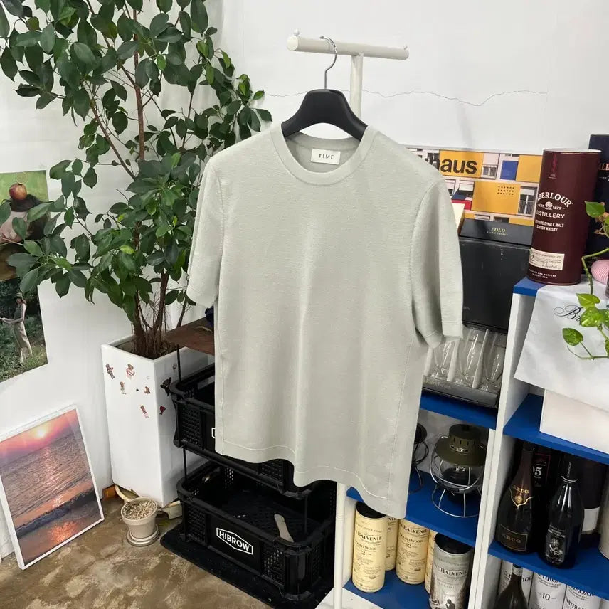 [BUNJANG] Time Homme Silk Short Sleeve T-Shirt L / 타임옴므 실크 반팔 티셔츠 L