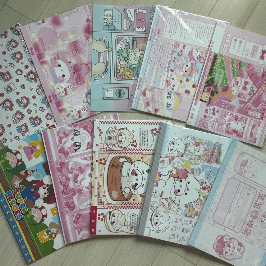 [BUNJANG] Wrapping Paper Set (10 Sets + 1 Defective Set) / (5박스 한정)포용 처분 랩핑지 10세트+파본 1세트 총 11세트