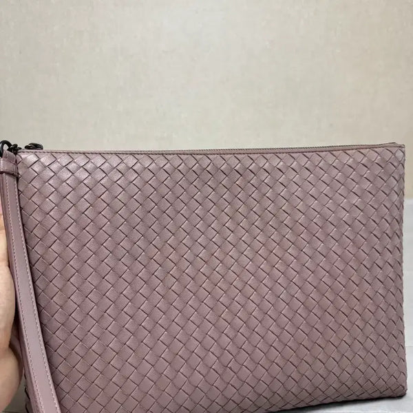 [BUNJANG] Bottega Veneta Leather Clutch Purple / [정품] 보테가 클러치