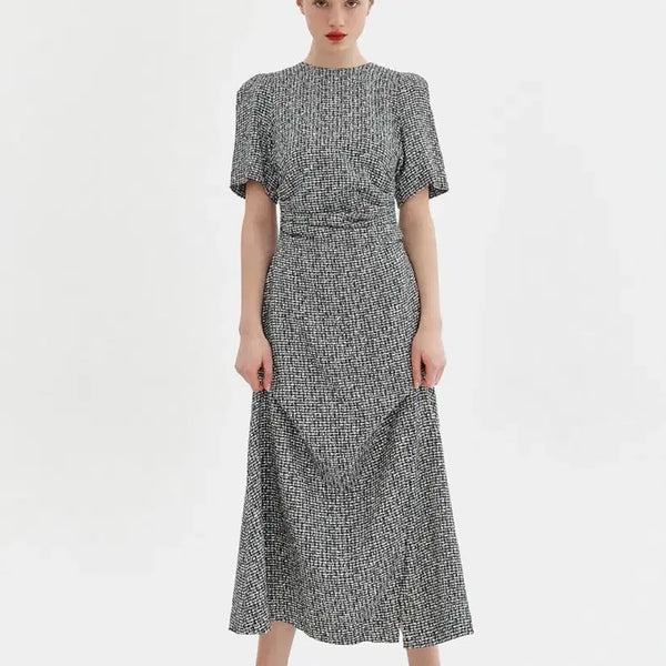 [BUNJANG] Orr Tweed Shirring Long Dress / (1주일 특별가) 오르 orr 트위드 셔링 롱 드레스