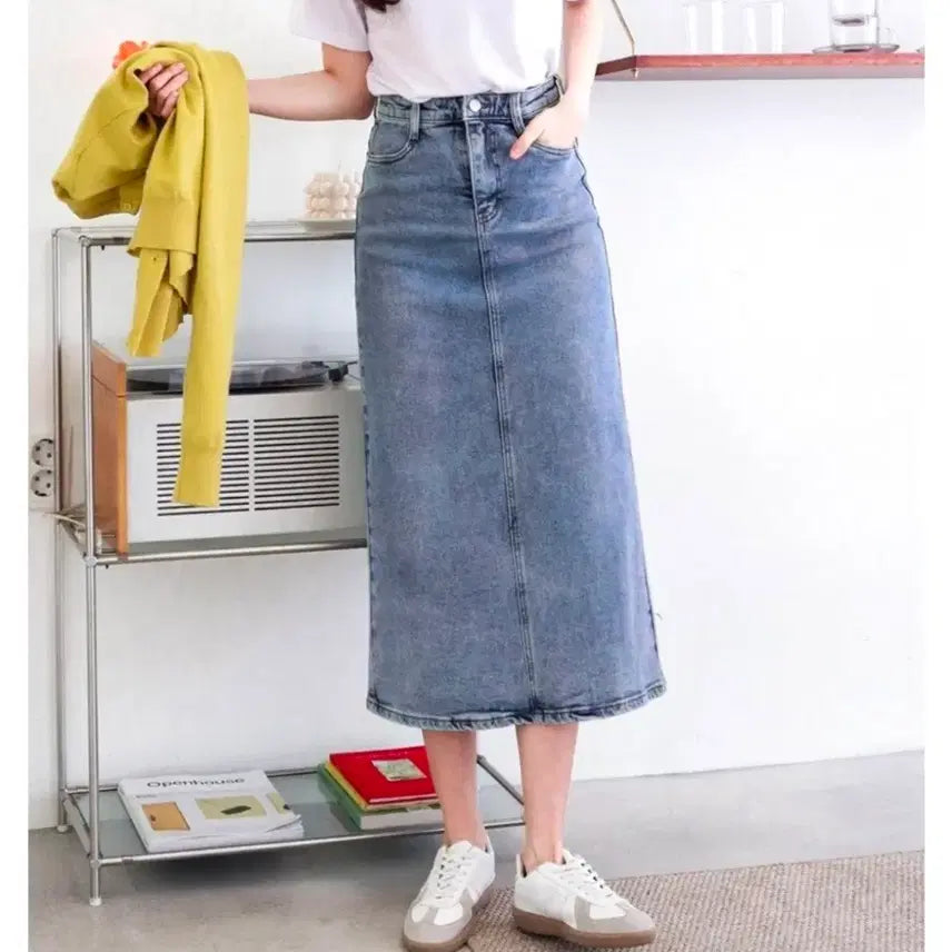[BUNJANG] Long Denim Skirt / (새상품)롱 청치마 청스커트