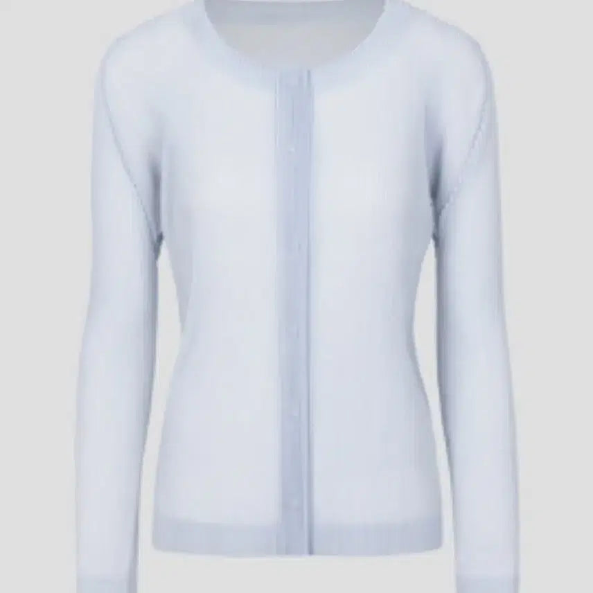 [BUNJANG] Issey Miyake Pleats Please Tatami Cardigan Light Gray Size 5 / 이세이미야케 플리츠플리즈 가디건 4월 타타미 가디건 라이트그레이 5사이즈