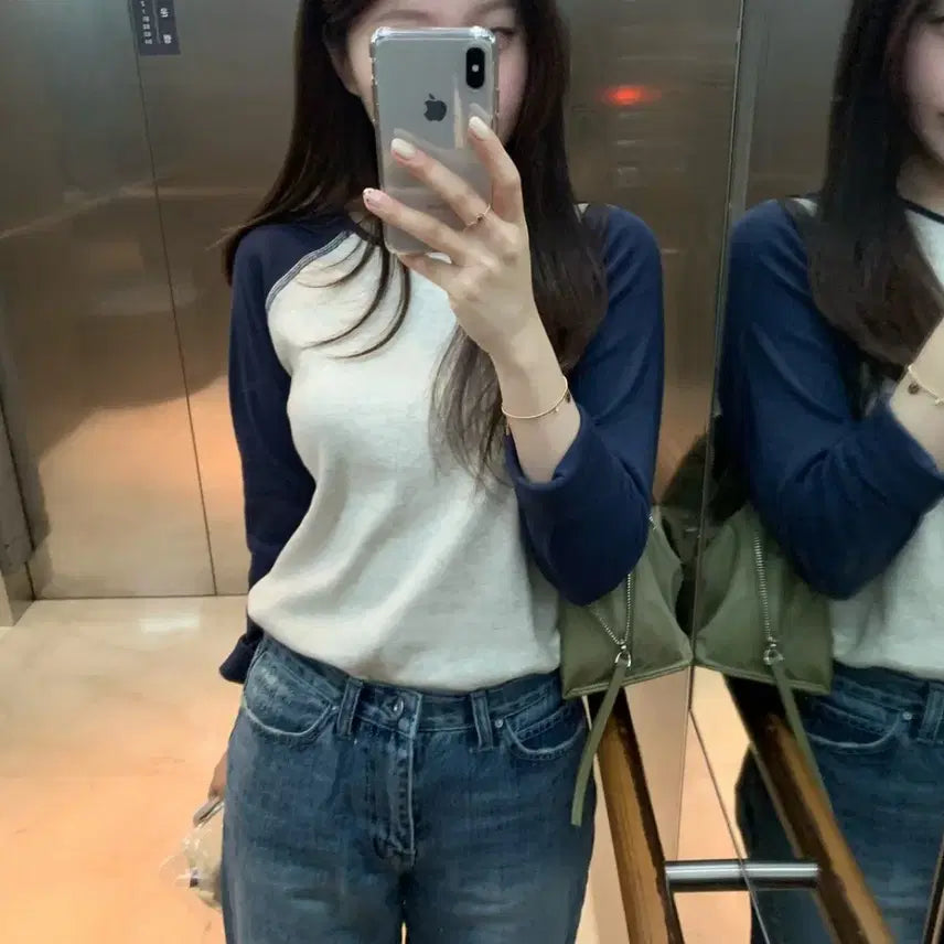 [BUNJANG] Flatshop Market Raglan T-Shirt / 플랫샵마켓 나그랑 티셔츠