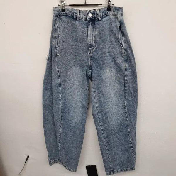 [BUNJANG] GARMENTS Washed Denim Balloon Pants / [100/L] GARMENTS 뒷밴딩 워싱 데님 벌룬 팬츠 청바지