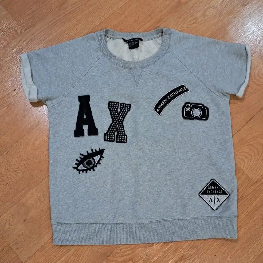 [BUNJANG] Emporio Armani Exchange Women's Short Sleeve T-Shirt - Size 77 / <명품> 알마니 익스체인지 AX 반팔 (여성 77사이즈)