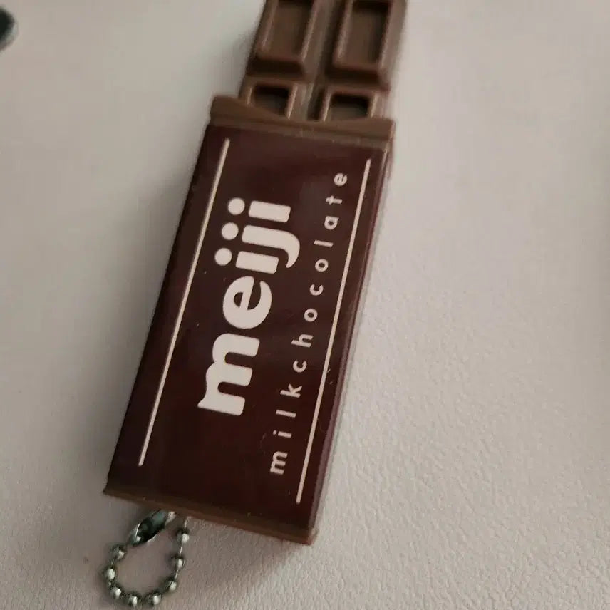 [BUNJANG] Meiji Milk Chocolate Lucky Draw Keychain / 메이지 밀크 초콜릿 클리커
